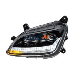 "Blackout" Projection Headlight With LED Sequential Turn & DRL For 2012-2021 Peterbilt 579- Driver - United Pacific 35781