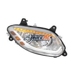 Chrome 86 LED Headlight For 2018-2025 International LT- Passenger - United Pacific 36067