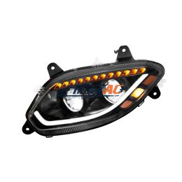 Black LED 86 Headlight For 2018-2025 International LT Truck - Driver - United Pacific 36068