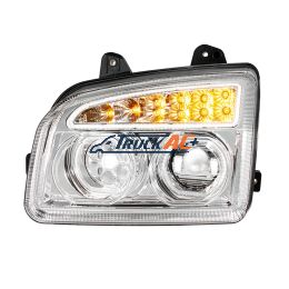 Chrome 11 LED Headlight For 2015-2024 Kenworth T880-Driver - United Pacific 32860