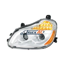 Chrome 8 LED Projection Headlight For 2013-2021 Kenworth T680-Driver - United Pacific 32904