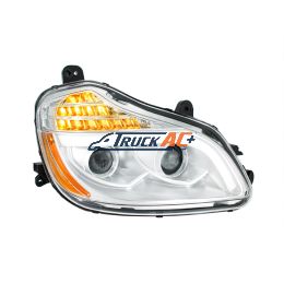 Chrome 8 LED Projection Headlight For 2013-2021 Kenworth T680-Passenger - United Pacific 32905