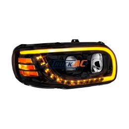 Blackout Projection Headlight With LED Turn Signal & Light Bar For 2008-2024 Peterbilt 389-Passenger - United Pacific 32919