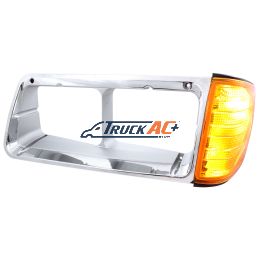 A06-20738-000, 1PC Headlight Bezel With Turn Signal For 1989-2009 Freightliner FLD - Driver - United Pacific 32336