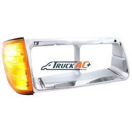 A06-20738-001, 1PC Headlight Bezel With Turn Signal For 1989-2009 Freightliner FLD - Passenger - United Pacific 32337
