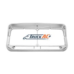 Rectangular Dual Headlight Bezel With Visor - LED Cutout - United Pacific 32350