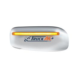 24 LED GloLight Rear Headlight Housing Cover For 2008-2023 Peterbilt 389 (Driver)- Amber LED/Lens - United Pacific 32852