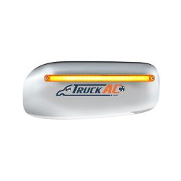 24 LED GloLight Rear Headlight Housing Cover For 2008-2023 Peterbilt 389 (Passenger)- Amber LED/Lens - United Pacific 32853