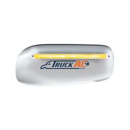 24 LED GloLight Rear Headlight Housing Cover For 2008-2023 Peterbilt 389 (Passenger)- Amber LED/Clear Lens - United Pacific 32855