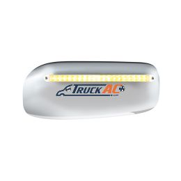 19 LED Rear Headlight Housing Cover For 2008-2023 Peterbilt 389 (Passenger)-Amber LED/Clear Lens - United Pacific 32859