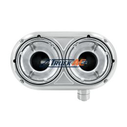 304 Stainless Dual Headlight Housing With Inner Lamp Bucket For Peterbilt 359 - Passenger - United Pacific 32189