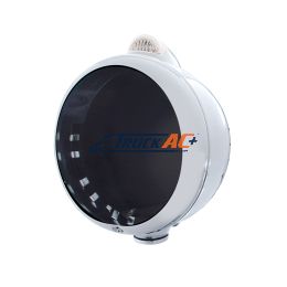 Stainless Steel Guide 682-C Headlight No Bulb With Dual Mode LED Signal - Clear Lens - United Pacific 32389