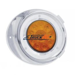 10 LED Freightliner Daytime Running Light Conversion Kit Without Visor (Driver) - Amber LED/Amber Lens - United Pacific 37403