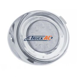 10 LED Freightliner Daytime Running Light Conversion Kit With Visor (Driver) - Amber LED/Clear Lens - United Pacific 37404