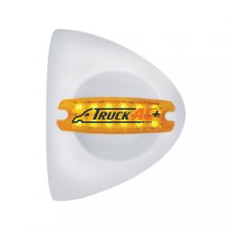 12 LED Reflector Headlight Turn Signal Light Cover - Amber LED/Amber Lens - United Pacific 39504