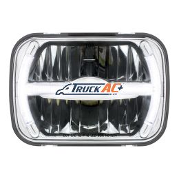 ULTRALIT - 7 LED 5" X 7" Rectangular Headlight With LED Light Bar - United Pacific 31120