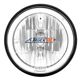 7" Crystal Headlight With White LED Halo Ring - United Pacific 31285