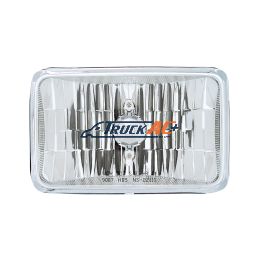 4" X 6" Crystal Rectangular Headlight, Glass Lens - High & Low Beam - United Pacific 31388