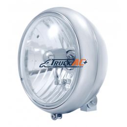 7" Motorcycle Headlight With Crystal H4 Halogen Bulb - United Pacific 32165