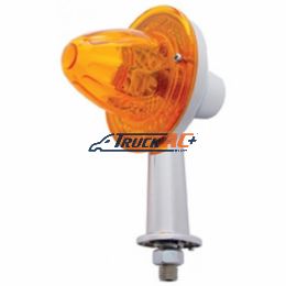 2-1/8" Arm Crystal Watermelon Honda Light With Double Contact - Amber Lens - United Pacific 33419