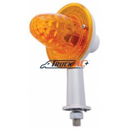 2-1/8" Arm Crystal Crystal Honda Light With Single Contact - Amber Lens - United Pacific 33431