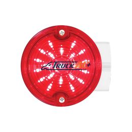 21 LED 3-1/4" Signal Light For Harley Motorcycle With Housing - Red LED/Red Lens - United Pacific 31213