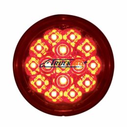 15 LED 2-3/8" Dual Function Signal Light For Harley Motorcycle - Red LED/Red Lens - United Pacific 36775