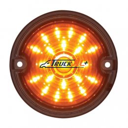 21 LED 3-1/4" Signal Light For Harley Motorcycle With 1156 Plug - Amber LED/Smoke Lens - United Pacific 37095