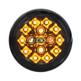 15 LED 2-3/8" Turn Signal Light For Harley Motorcycle- Amber LED/Smoke Lens - United Pacific 37119