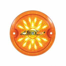 21 LED 3-1/4" Signal Light For Harley Motorcycle With 1156 Plug - Amber LED/Amber Lens - United Pacific 37200