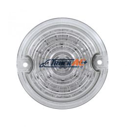 21 LED 3-1/4" Dual Function Signal Light For Harley Motorcycle With 1157 Plug - Amber LED/Clear Lens - United Pacific 37576