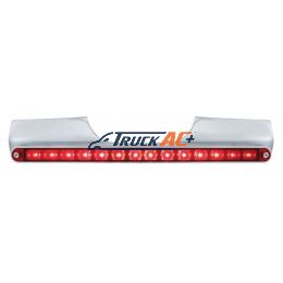 Motorcycle Rear Signal Light Bar With 14 LED 12" Light Bar - Red LED/Red Lens - United Pacific 71001