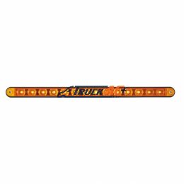 14 LED 12" Light Bar With Black Housing - Amber LED/Amber Lens - United Pacific 36484