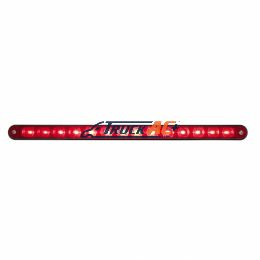 14 LED 12" Light Bar With Black Housing - Red LED/Red Lens - United Pacific 36485
