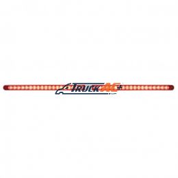 Dual 14 LED 12" Reflector Light Bars With Bezel - Red LED/Red Lens - United Pacific 36797