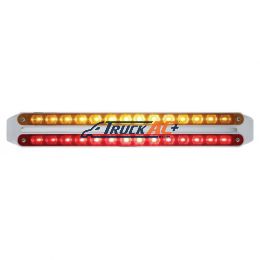 Dual 14 LED 12" Light Bars - Amber & Red LED/Amber & Red Lens - United Pacific 37669