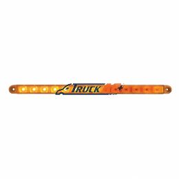 38948B 14 LED 12" Sequential Light Bar Only - Amber LED/Amber Lens - United Pacific 37896B