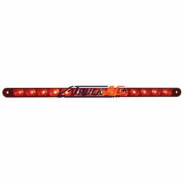 14 LED 12" Sequential Light Bar Only - Red LED/Red Lens - United Pacific 37897B