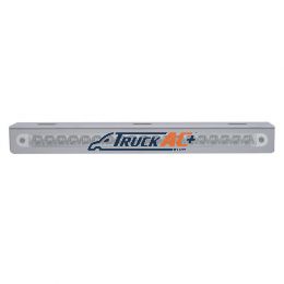 12-3/4" Stainless Light Bracket With 19 LED 12" Light Bar - Amber LED/Clear Lens - United Pacific 37926