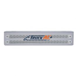 12-3/4" Stainless Light Bracket With 2X 19 LED 12" Light Bars - Red LED/Clear Lens - United Pacific 37931