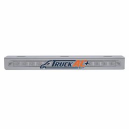 12-3/4" Stainless Light Bracket With 14 LED 12" Light Bar - Red LED/Clear Lens - United Pacific 20774