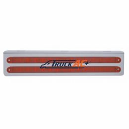 12-3/4" Stainless Light Bracket With 2X 14 LED 12" Light Bars - Red LED/Red Lens - United Pacific 20777