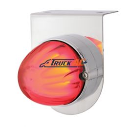 Stainless Light Bracket With 9 LED Dual Function Watermelon GloLight - Red LED/Clear Lens - United Pacific 34419