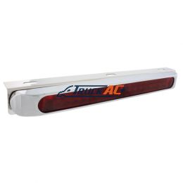 Stainless Light Bracket With 19 LED 17" Light Bar & Bezel - Red LED/Red Lens - United Pacific 36708