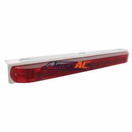 Stainless Light Bracket With 19 LED 17" Light Bar - Red LED/Red Lens - United Pacific 36709