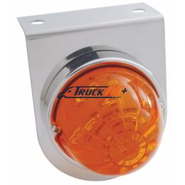 Stainless Light Bracket With 17 LED Watermelon Light - Amber LED/Dark Amber Lens - United Pacific 37312