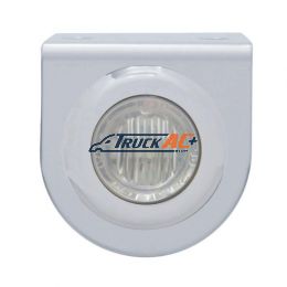 Stainless Light Bracket With 3 LED 3/4" Mini Light - Red LED/Clear Lens - United Pacific 37828
