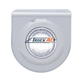 Stainless Light Bracket With 3 LED 3/4" Mini Light - White LED/Clear Lens - United Pacific 37830