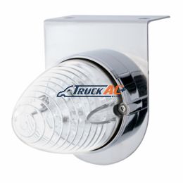 Stainless Light Bracket With 19 LED Beehive Light - Amber LED/Clear Lens - United Pacific 37884