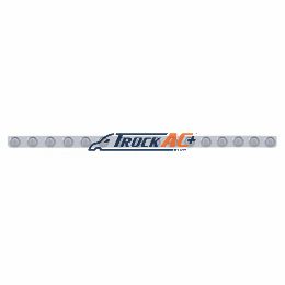 79-1/2" Stainless Bumper Light Bracket With 16X 9 LED 2" Lights & Visors - Amber LED/Clear Lens - United Pacific 62737